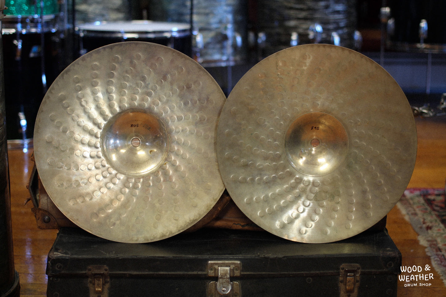 2003 Zildjian 13" Z Custom Hi-Hat Cymbals 805/895g