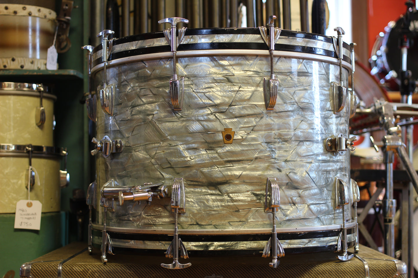 1955 WFL Swing Outfit in Sky Blue Pearl 14"x22" 9"x13"