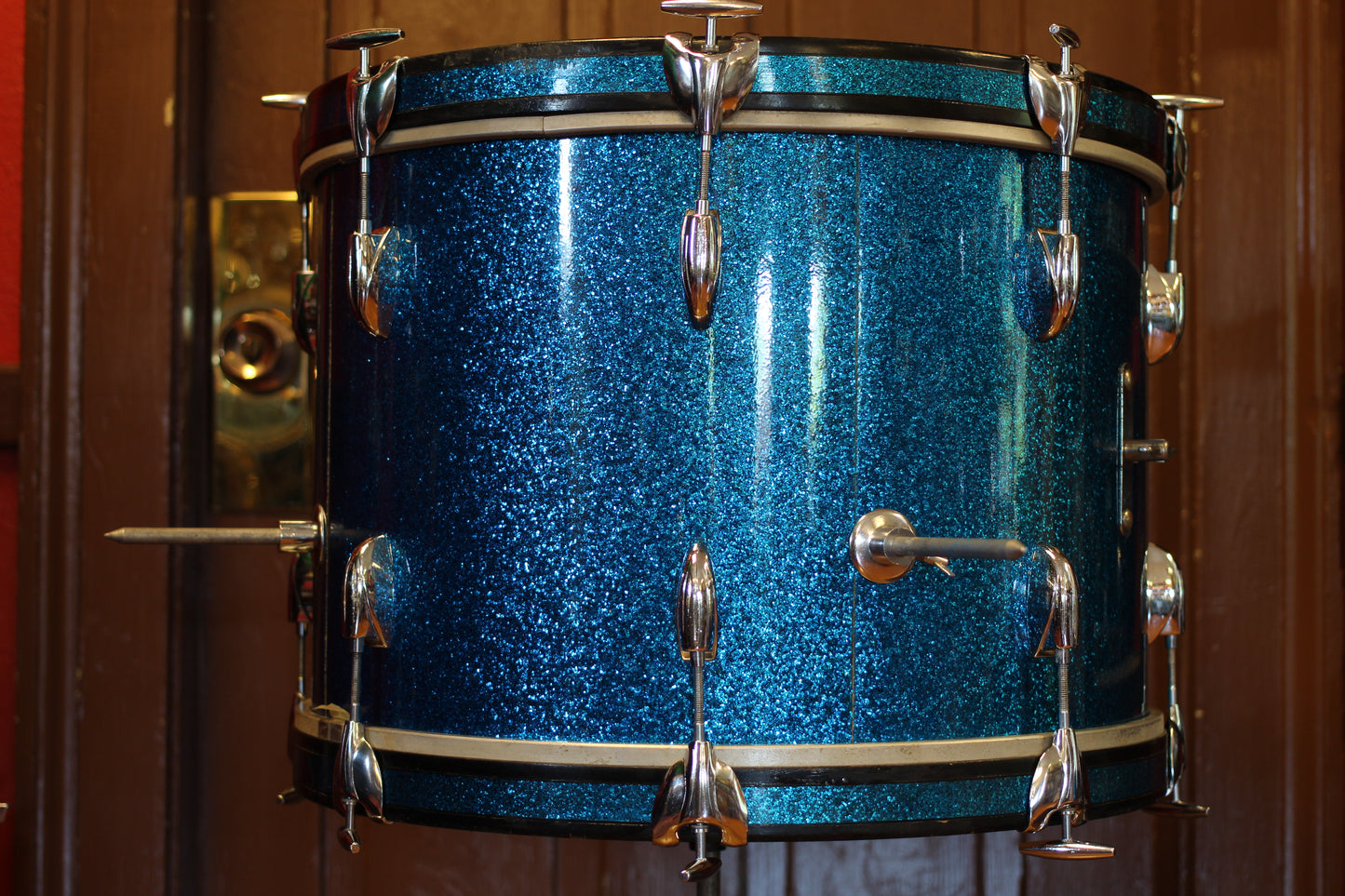1960's Gretsch Progressive Jazz in Blue Sparkle 14x20 14x14 8x12