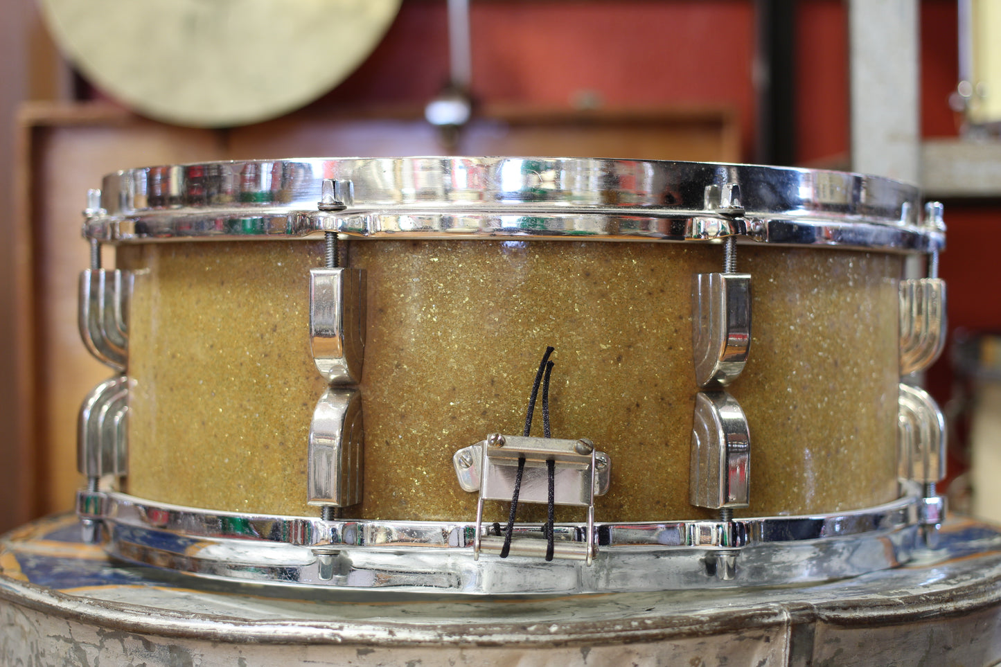 1950 Leedy Broadway 5.5"x14" in Sparkling Gold Pearl