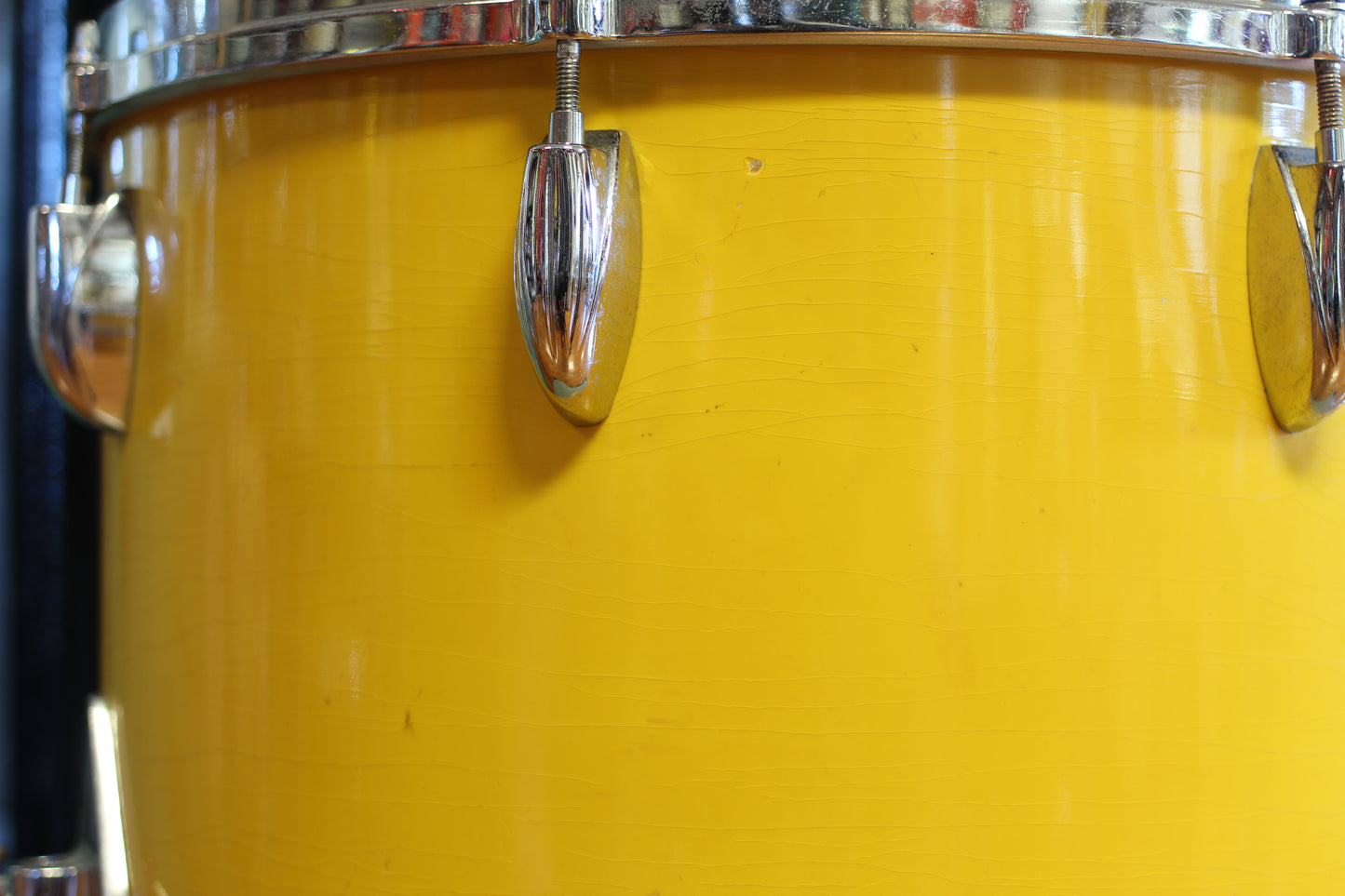 1970's Gretsch Recording outfit in Yellow Nitron Lacquer 14x22 14x16 9x13 8x12