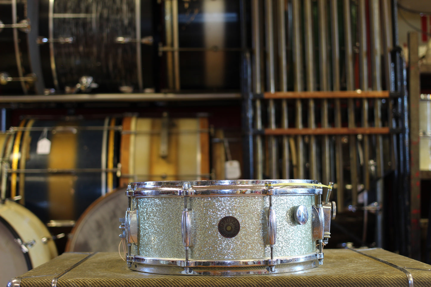 1960's Gretsch 'One Nighter Plus' in Silver Sparkle Pearl 14x22 9x13 5.5x14