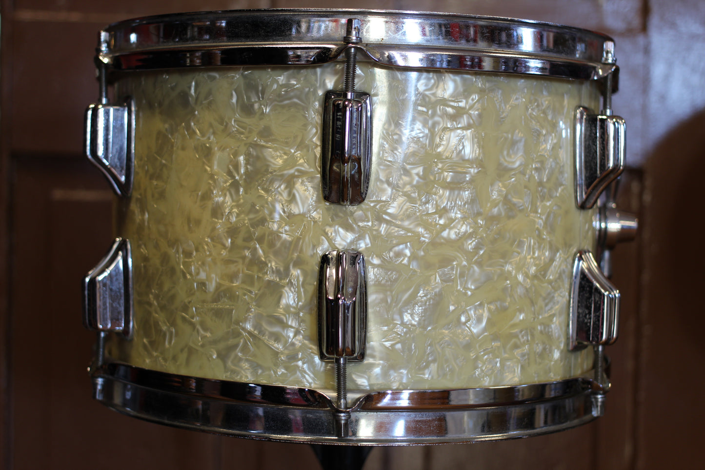 1970's Rogers Londoner in White Marine Pearl 14x22 16x16 9x13 8x12