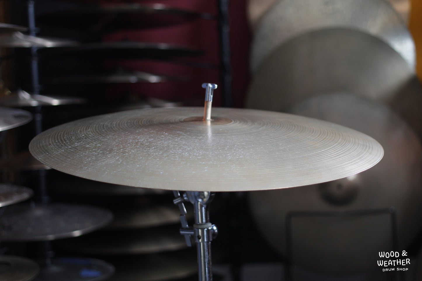 1980s A. Zildjian "CO. Stamp" 18" Flat Ride Cymbal 1990g