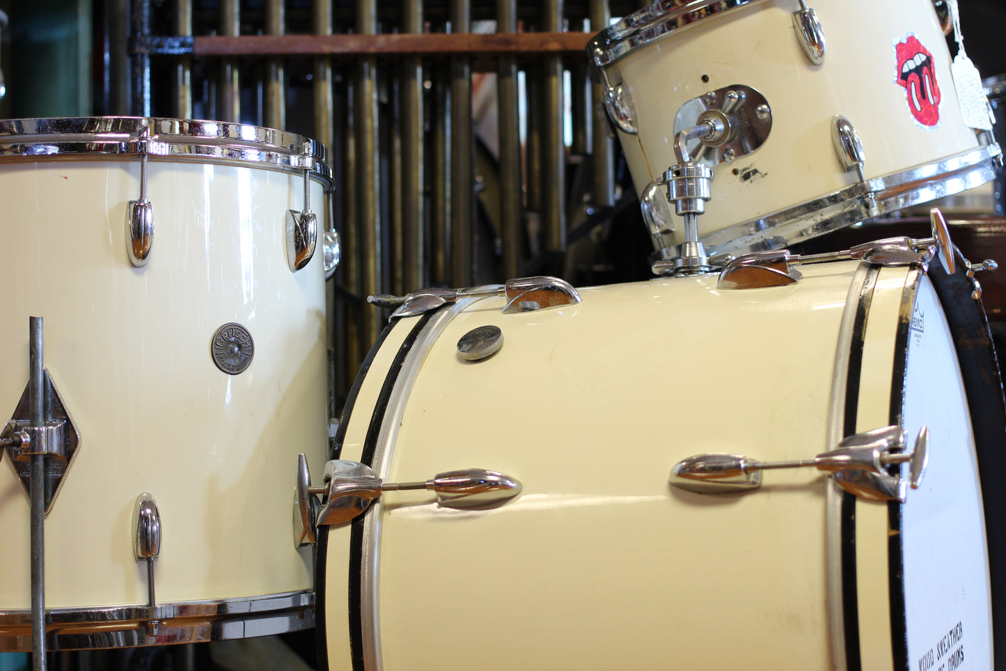 1960's Gretsch Progressive Jazz in White Gloss 14x20 14x14 8x12