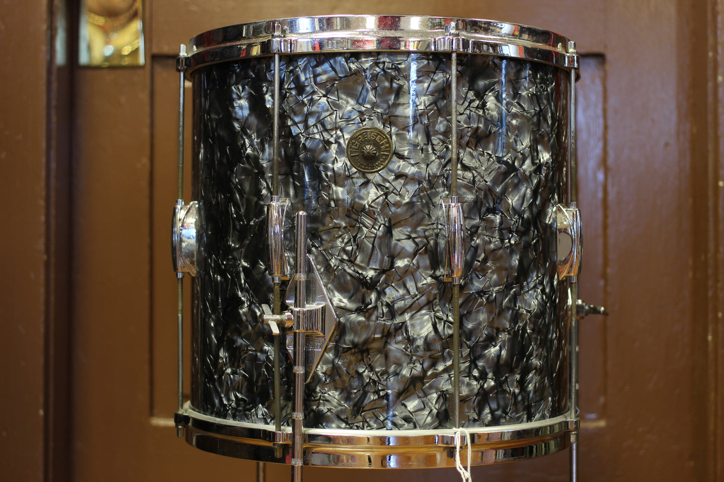 1960's Gretsch Playboy outfit in Black Diamond Pearl 14x20 14x14 8x12