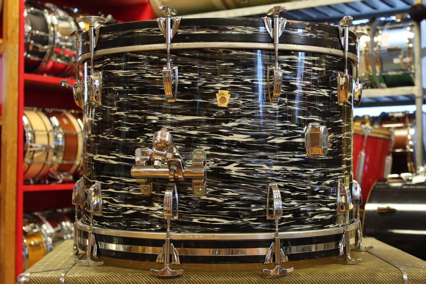 1969 Ludwig Super Classic in Oyster Black Pearl 14x22 16x16 9x13