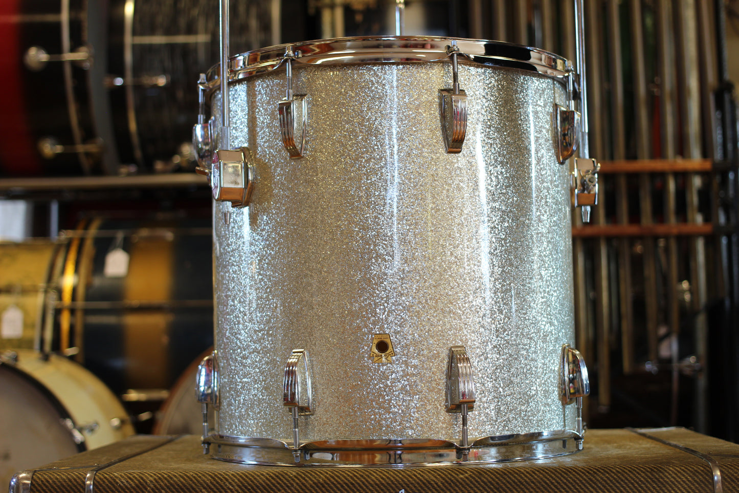 1969 Ludwig Hollywood in Silver Sparkle 14x22 16x16 9x13 8x12