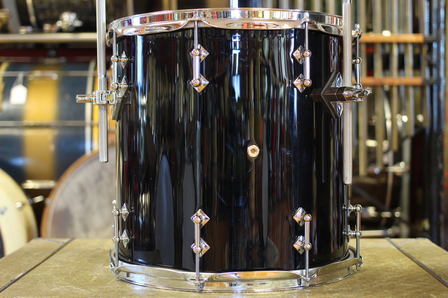 2000's Craviotto Solid Maple Kit in Black 14x20 14x14 8x12 7.5x10
