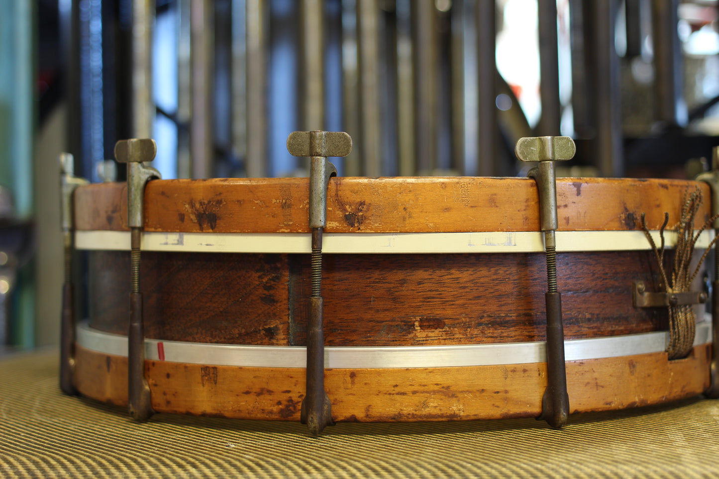 1920's Ludwig & Ludwig 3"x14" Thumb Rod Snare Drum