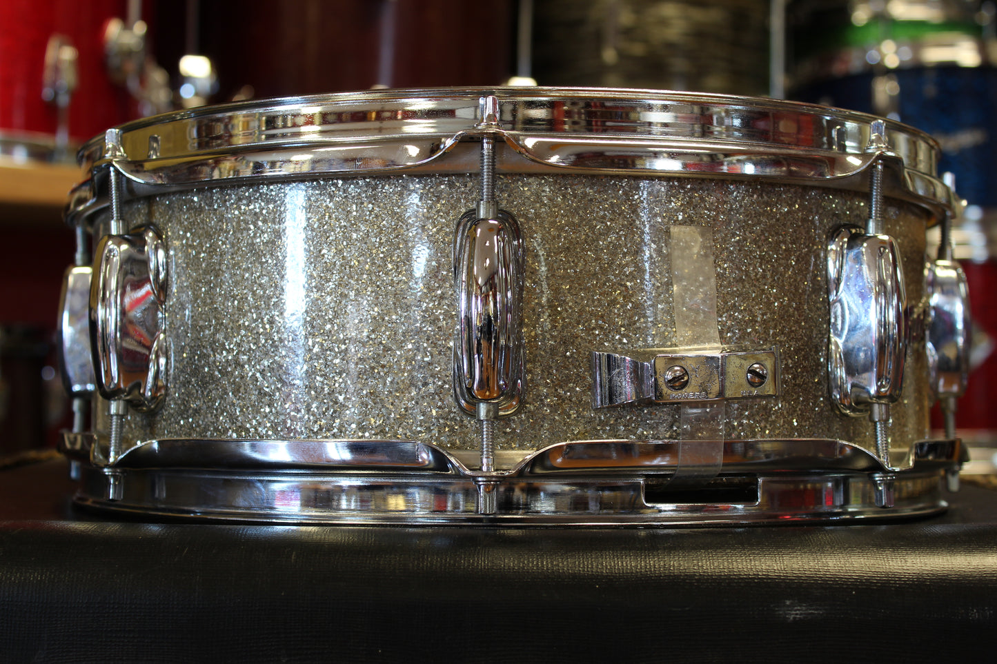 1960's Rogers Holiday Snare Drum 5"x14" in Sparkling Silver Pearl