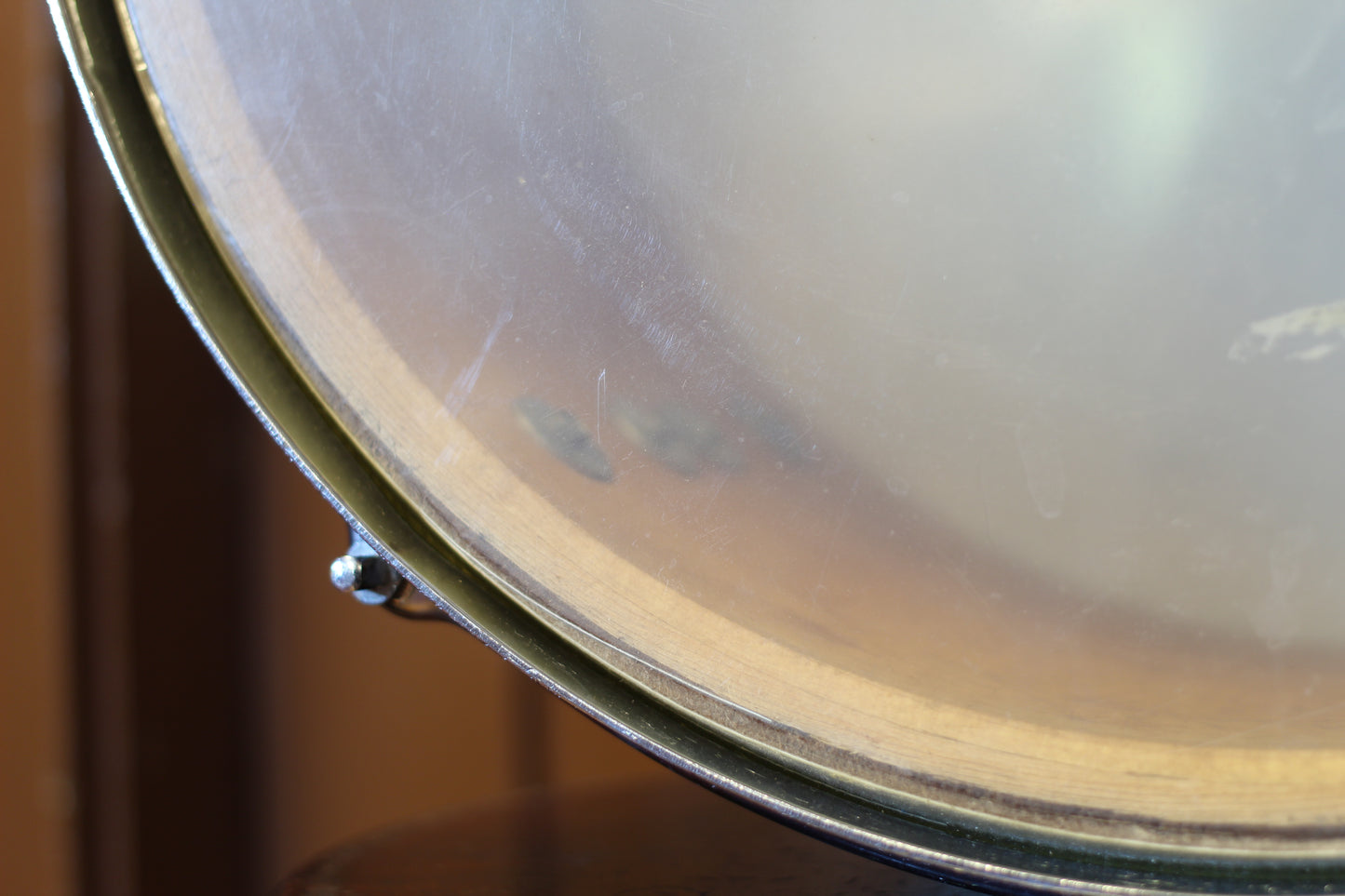 Vintage Slingerland/Legend Modified Snare Drum 6.5"x14" in White Marine Pearl