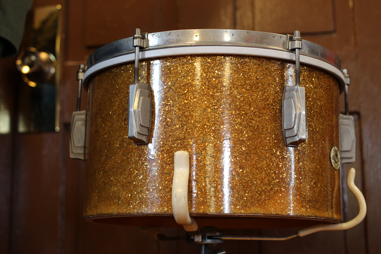 1941 Ludwig & Ludwig 'Swing Sensation' Outfit in Gold Flash Pearl 14x26 7.5x13 12.5x16
