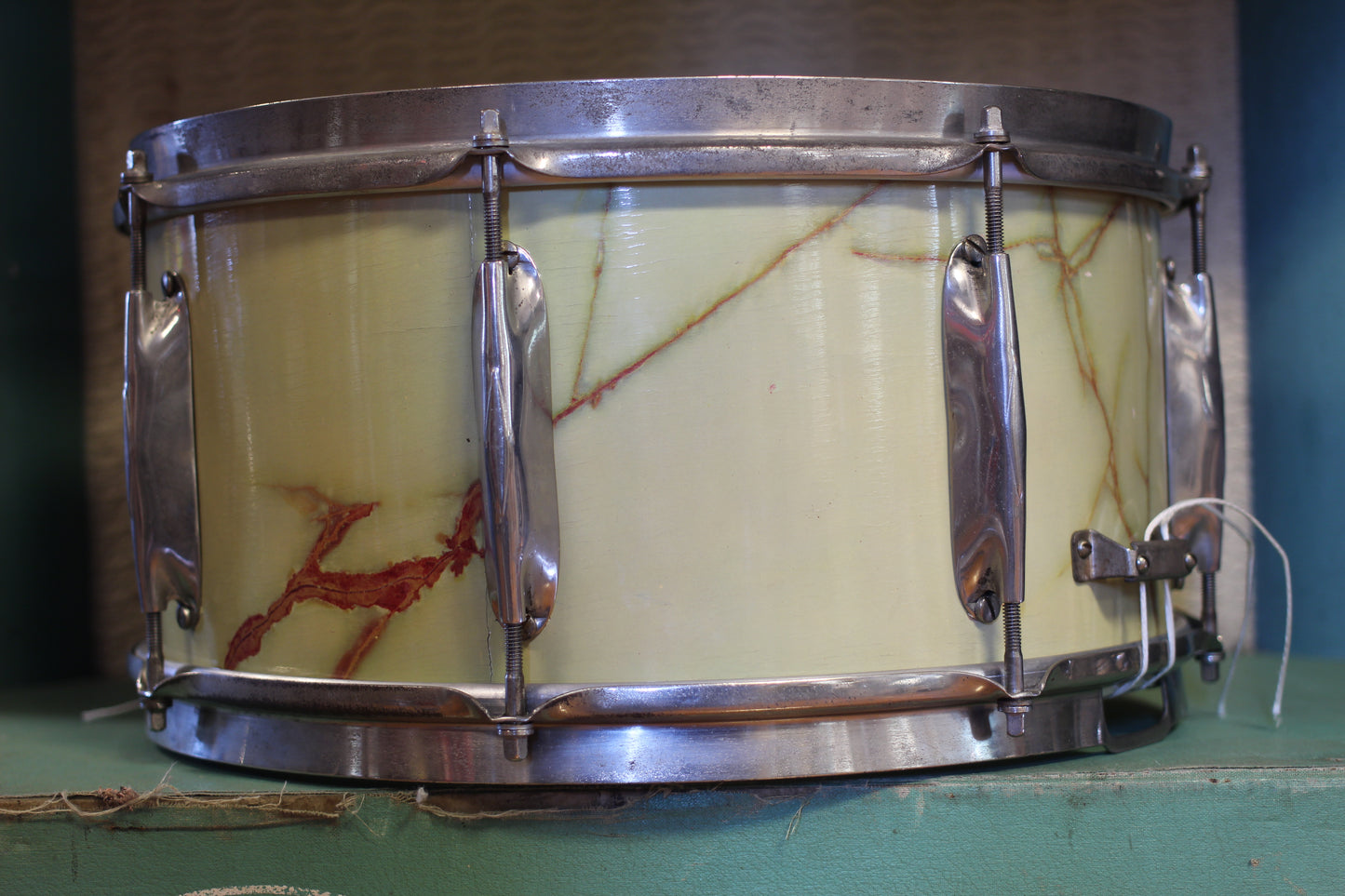 1930's WFL 7"x14" All-American Swing Model Snare Drum in Marble Finish