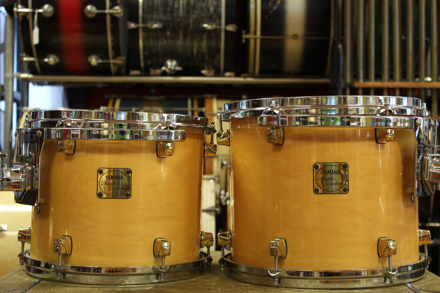 1992 Yamaha Maple Custom in Natural Maple 16x22 16x16 11x13 10x12 10x10