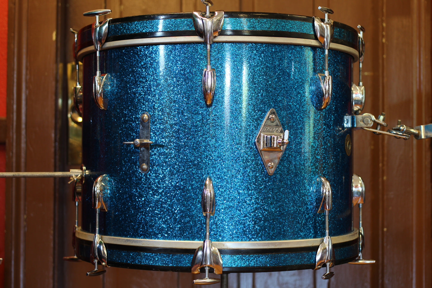 1960's Gretsch Progressive Jazz in Blue Sparkle 14x20 14x14 8x12
