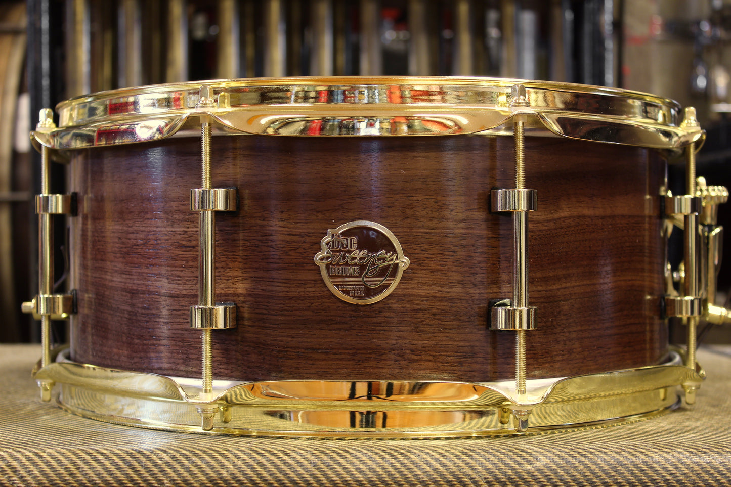 Doc Sweeney "Fagan" 6x14 Solid Walnut Snare Drum