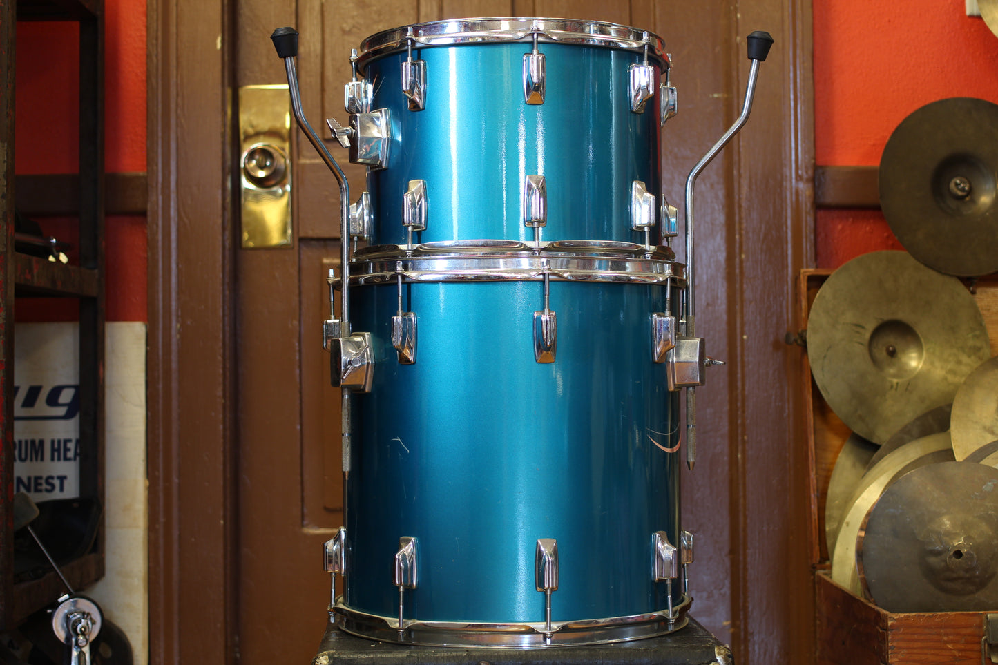 1980's Tama Superstar in Electric Blue 16x22 16x16 10x14 9x13 8x12