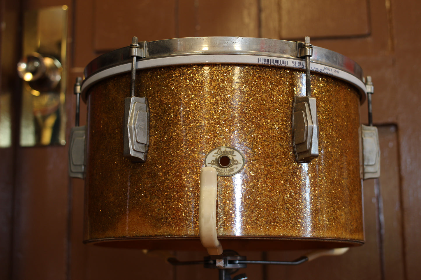 1941 Ludwig & Ludwig 'Swing Sensation' Outfit in Gold Flash Pearl 14x26 7.5x13 12.5x16