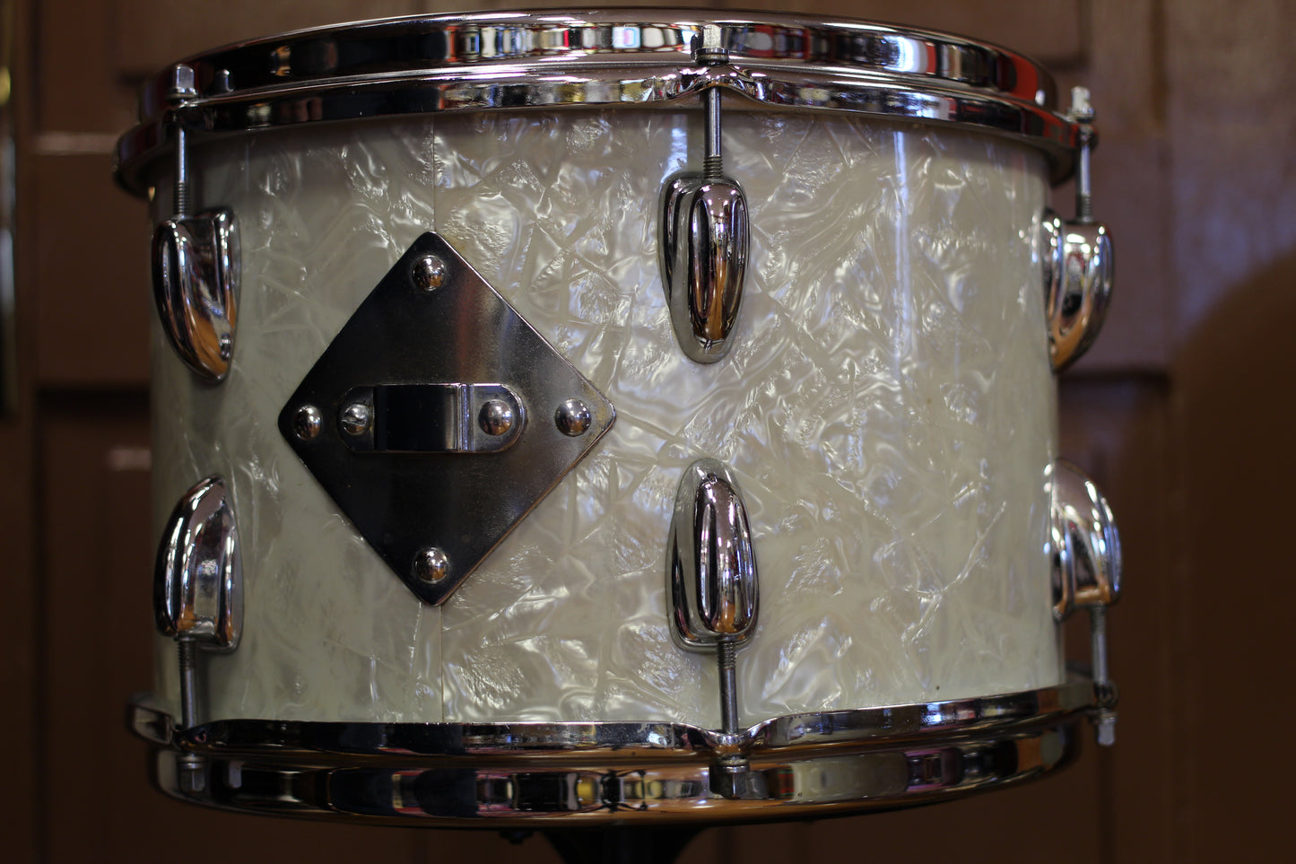 1960's Slingerland Modern Jazz in White Marine Pearl 14x20 14x14 8x12