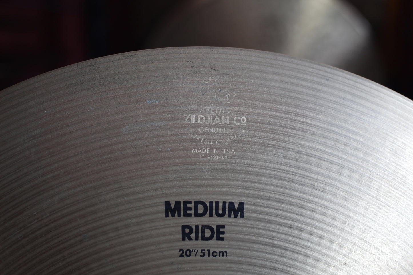 1996 Zildjian 20" A Medium Ride Cymbal 2560g