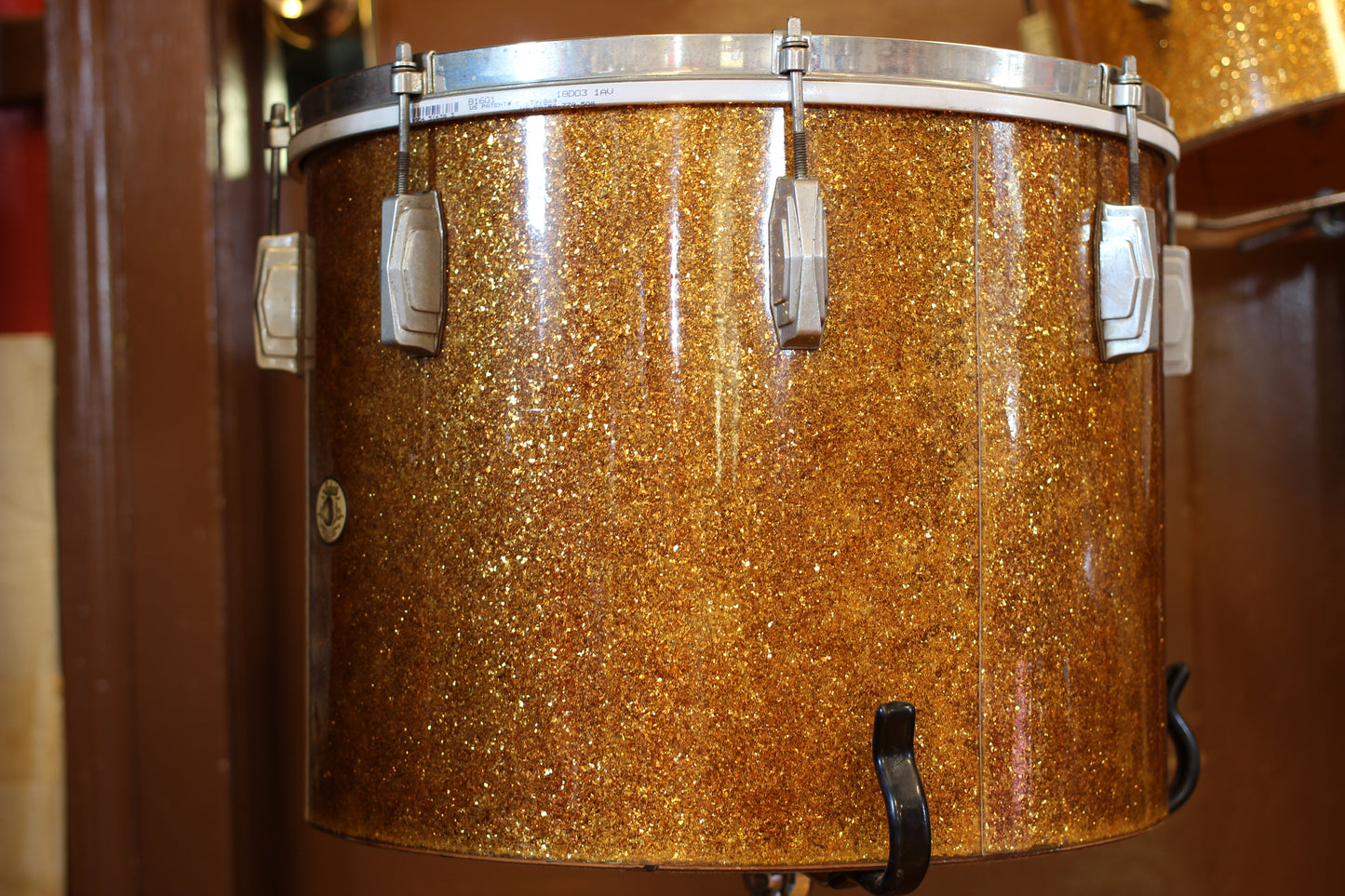 1941 Ludwig & Ludwig 'Swing Sensation' Outfit in Gold Flash Pearl 14x26 7.5x13 12.5x16