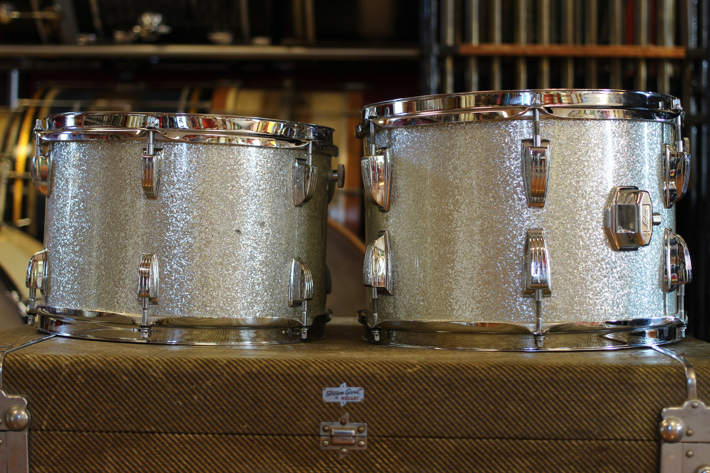 1969 Ludwig Hollywood in Silver Sparkle 14x22 16x16 9x13 8x12