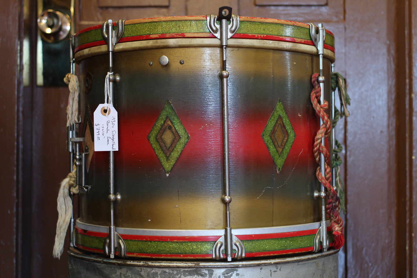 1930's Slingerland 12"x17" Parade Drum in Full Dress Duco