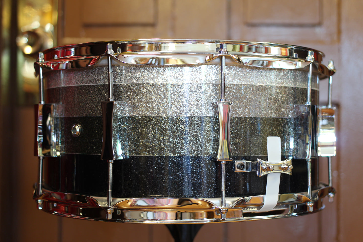 2022 Pork Pie Percussion 7"x14" Grey Scale Sparkle Snare Drum