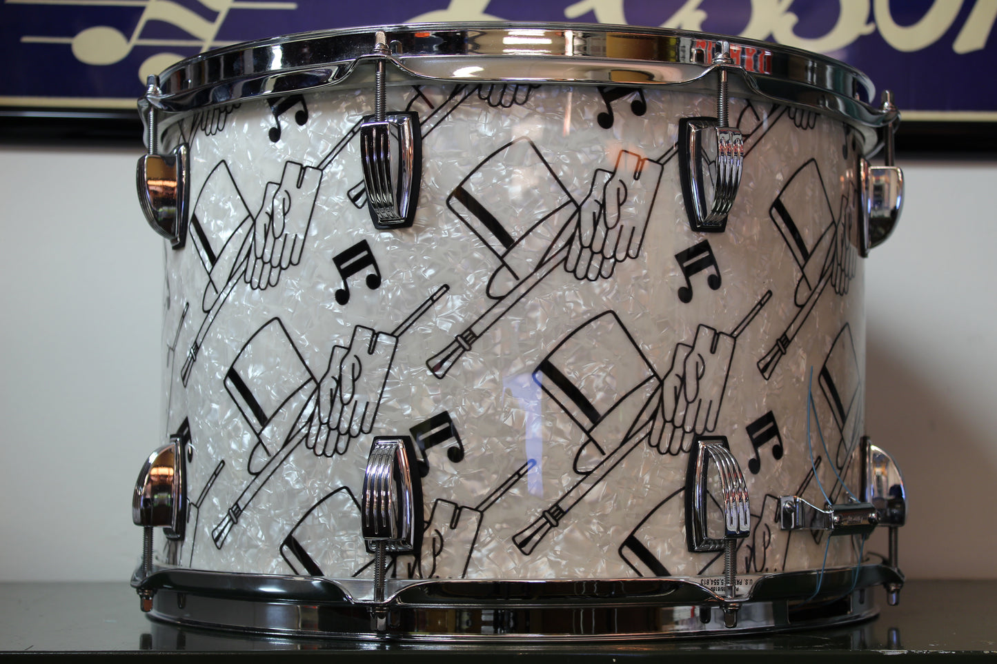 1970's Ludwig 10"x15" Parade Snare Drum in Top Hat & Cane