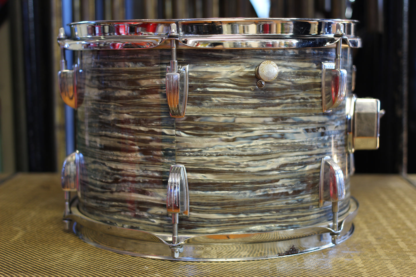 1960's Ludwig Hollywood in Oyster Blue Pearl 14x22 16x16 8x12