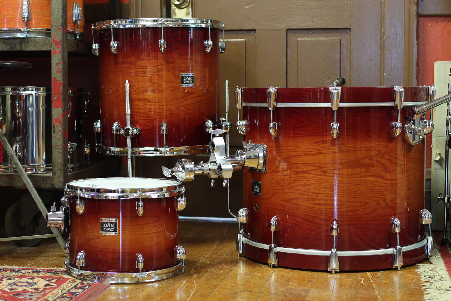 00's Yamaha Oak Custom in Amber Sunburst 17x22 16x16 9x12