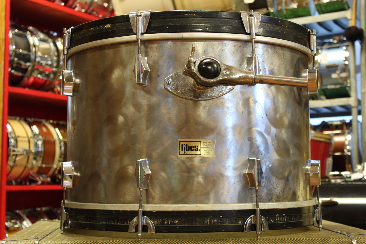 1970's Fibes Brushed Chrome over Fiberglass 14x22 16x18 9x13