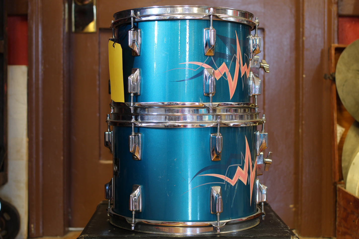 1980's Tama Superstar in Electric Blue 16x22 16x16 10x14 9x13 8x12