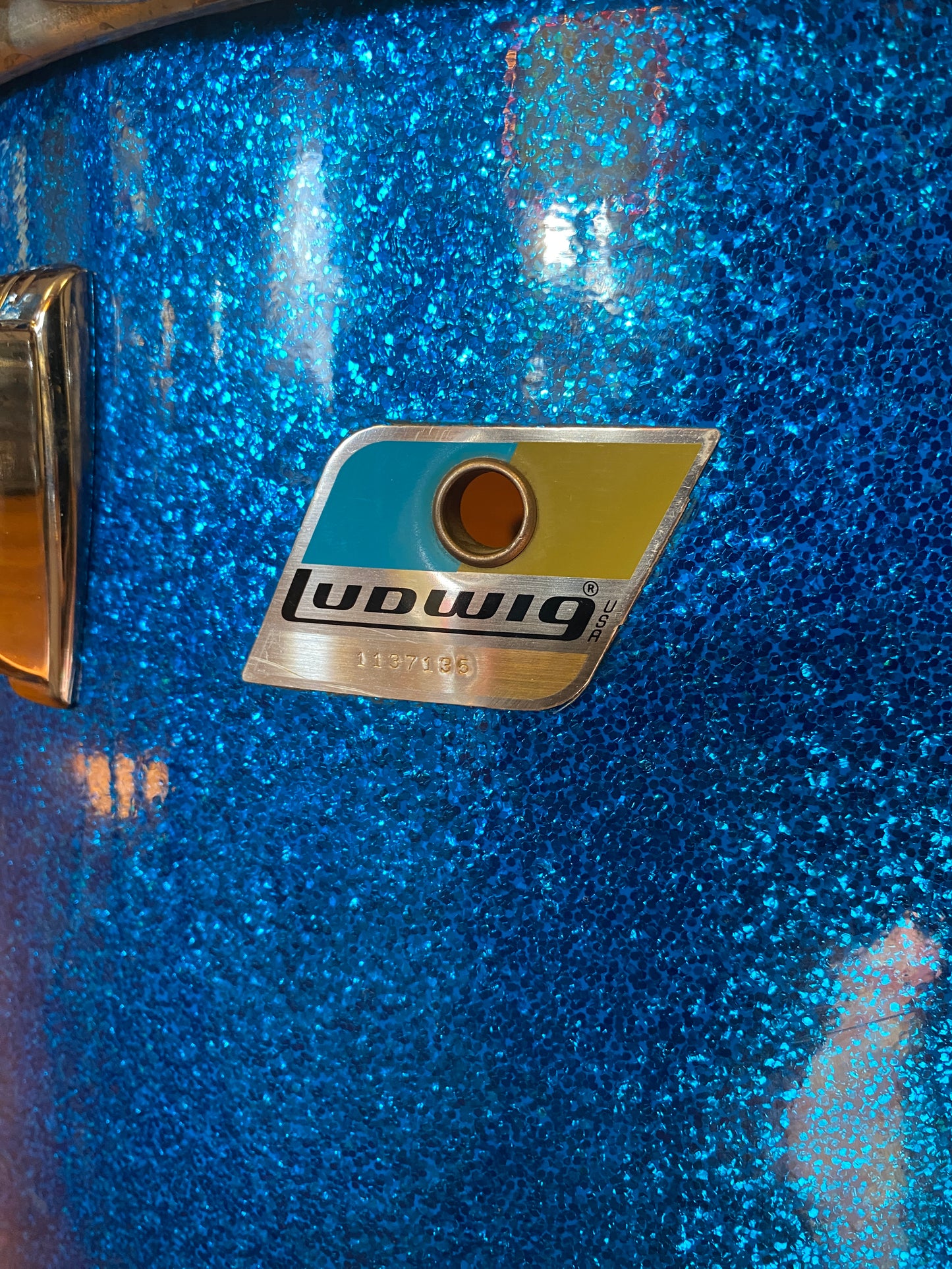 1970's Ludwig Super Classic in Blue Sparkle 14x22 16x16 9x13
