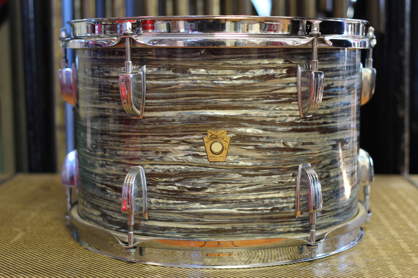 1960's Ludwig Hollywood in Oyster Blue Pearl 14x22 16x16 8x12