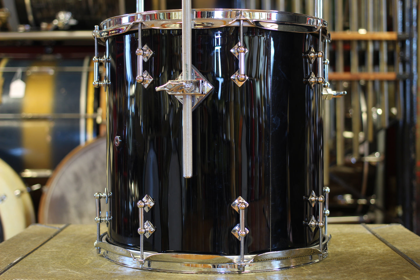 2000's Craviotto Solid Maple Kit in Black 14x20 14x14 8x12 7.5x10