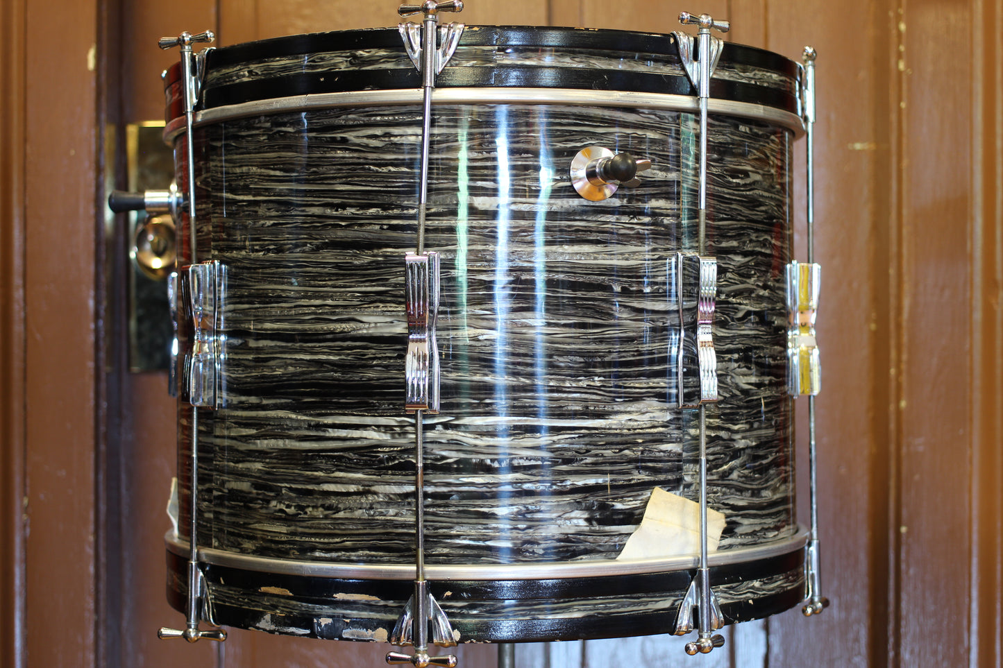 1968 Ludwig Club Date in Oyster Black Pearl 14x20 14x14 8x12