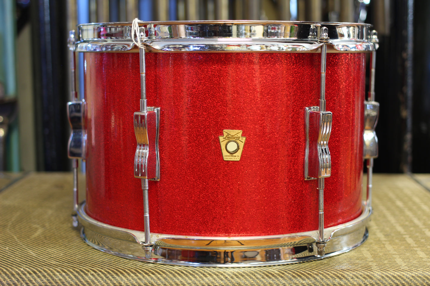 1960's Ludwig Club Date in Red Sparkle 14x20 14x14 8x12
