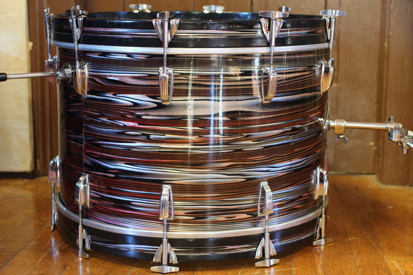 1970's Ludwig Standard 'S-330' in Ruby Strata 14x22 16x16 9x13 8x12