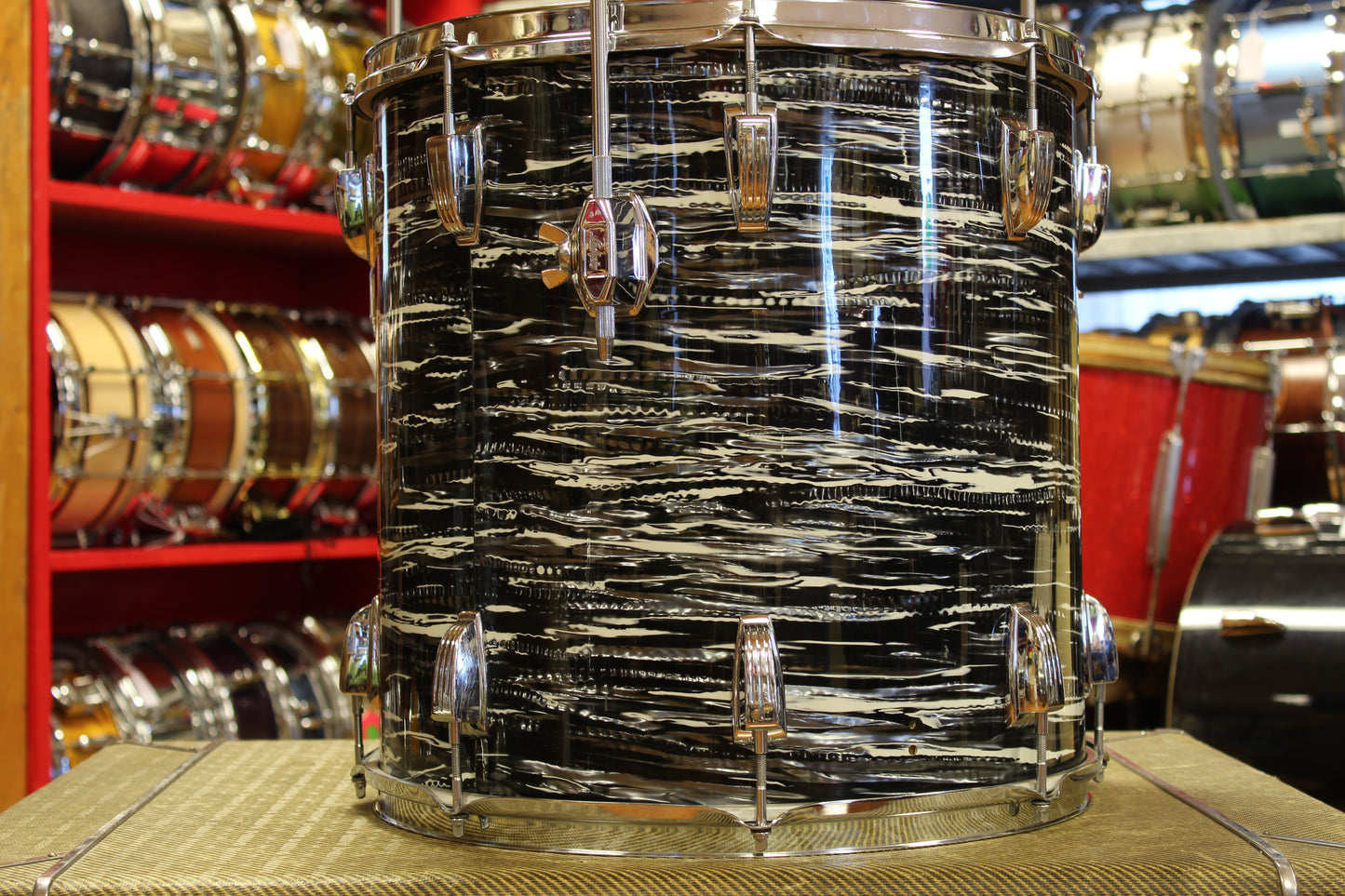 1969 Ludwig Super Classic in Oyster Black Pearl 14x22 16x16 9x13