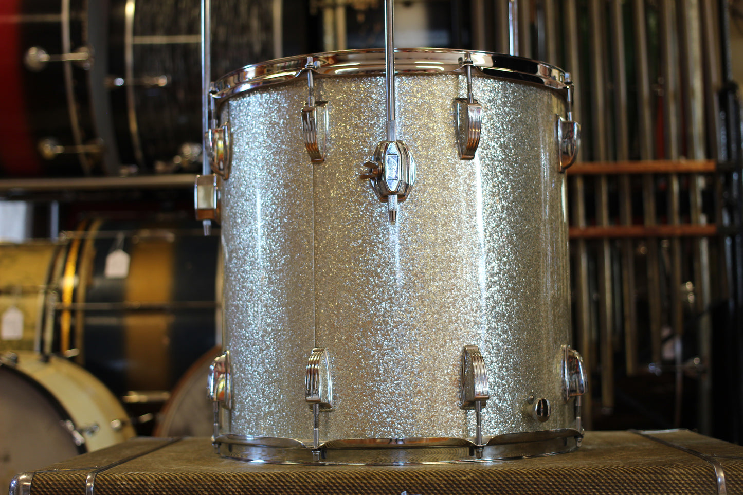 1969 Ludwig Hollywood in Silver Sparkle 14x22 16x16 9x13 8x12