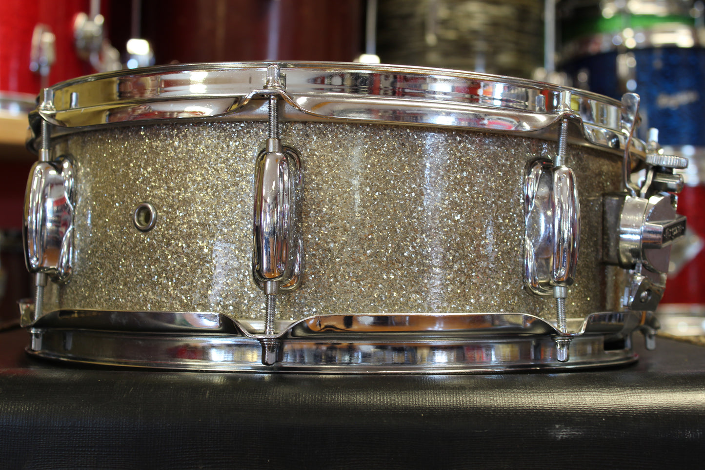 1960's Rogers Holiday Snare Drum 5"x14" in Sparkling Silver Pearl