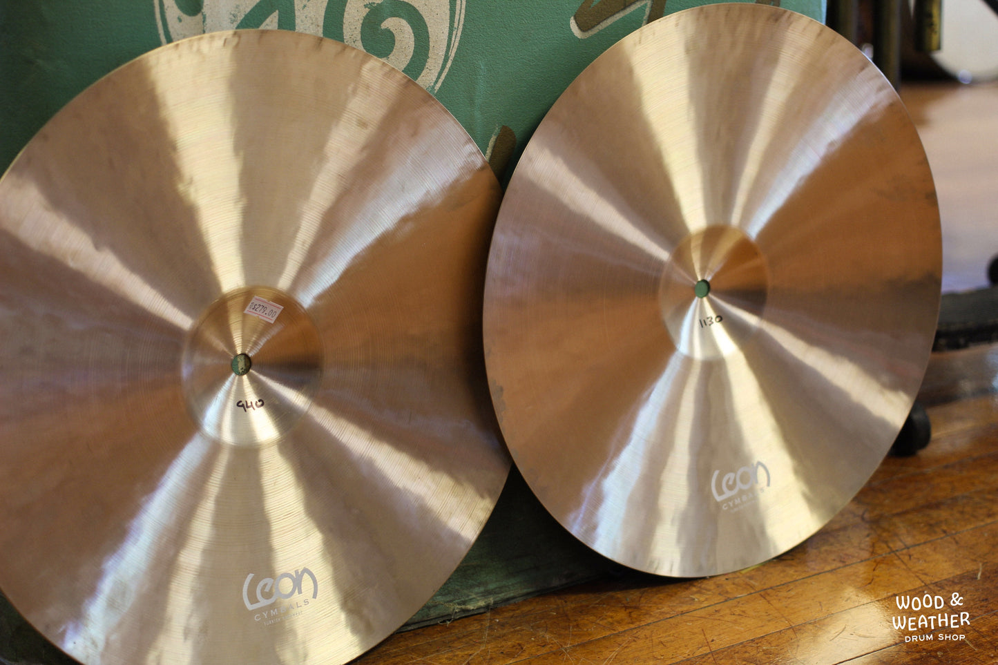 Leon Cymbals 15" Dark Hats Hi-Hat Cymbals 940/1130g