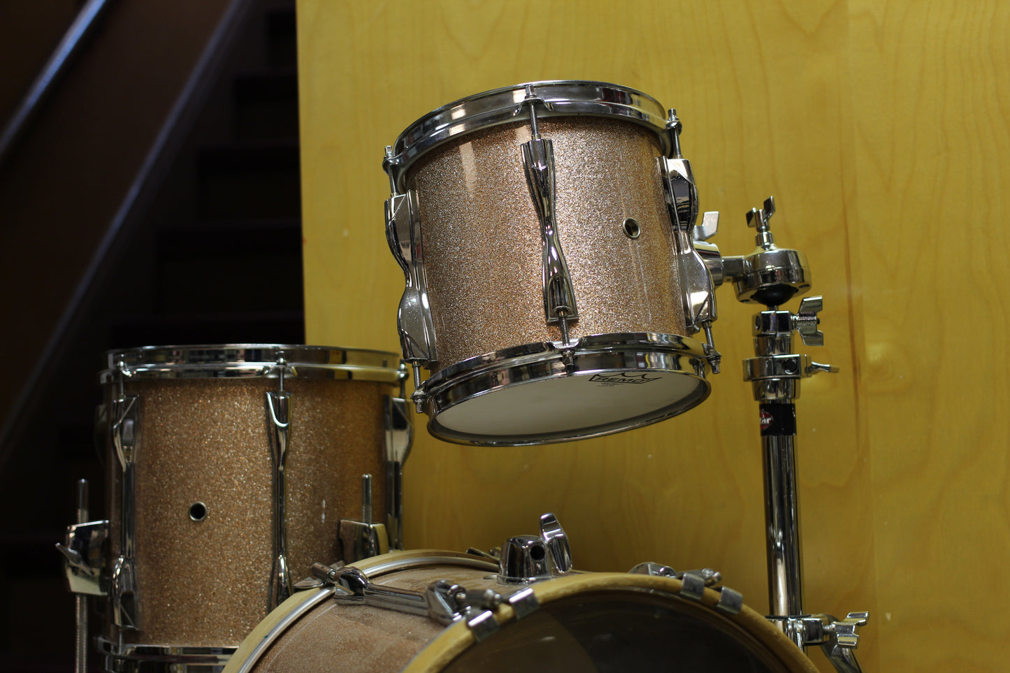 1980's Yamaha Recording Custom Micro-Bop in Champagne Sparkle 8x8 10x10 12x14
