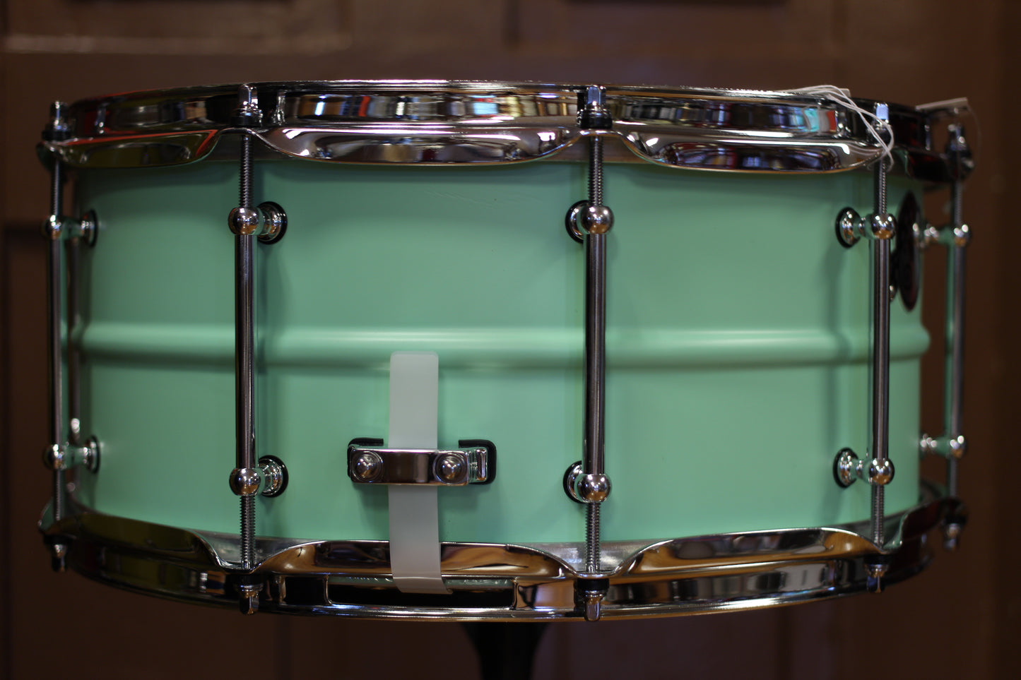 Pork Pie Percussion 6.5"x14" Seafoam Green Aluminum Snare Drum