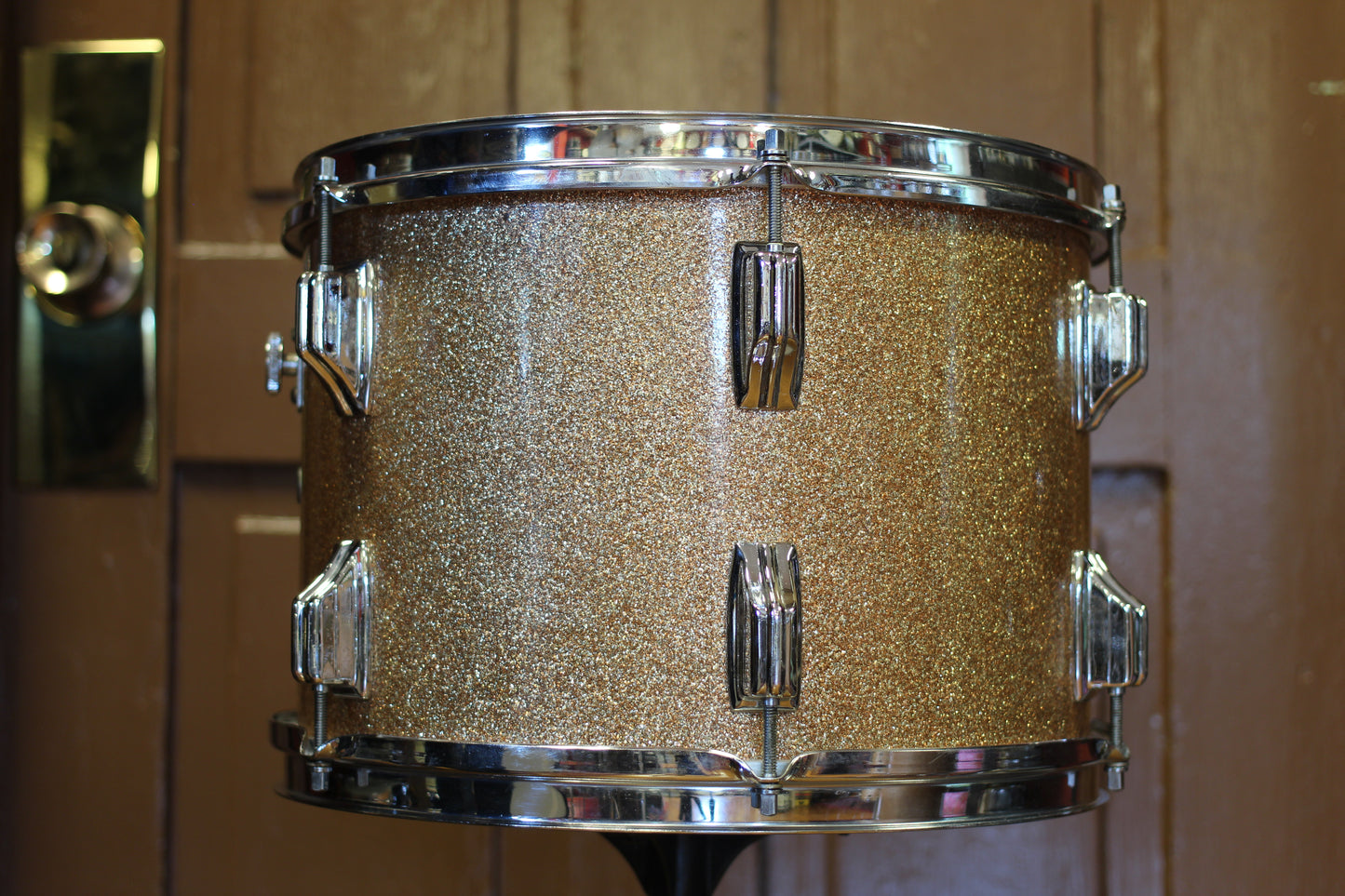 1960's Rogers Buddy Rich Celebrity Outfit in Champagne Sparkle 14x22 16x16 9x13