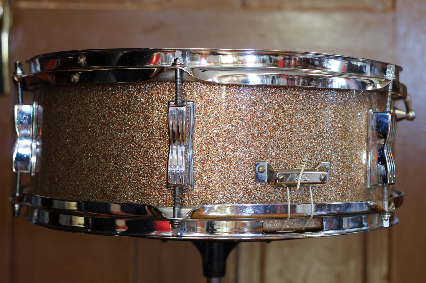 1966 Ludwig 5"x14" Pioneer Snare Drum in Champagne Sparkle