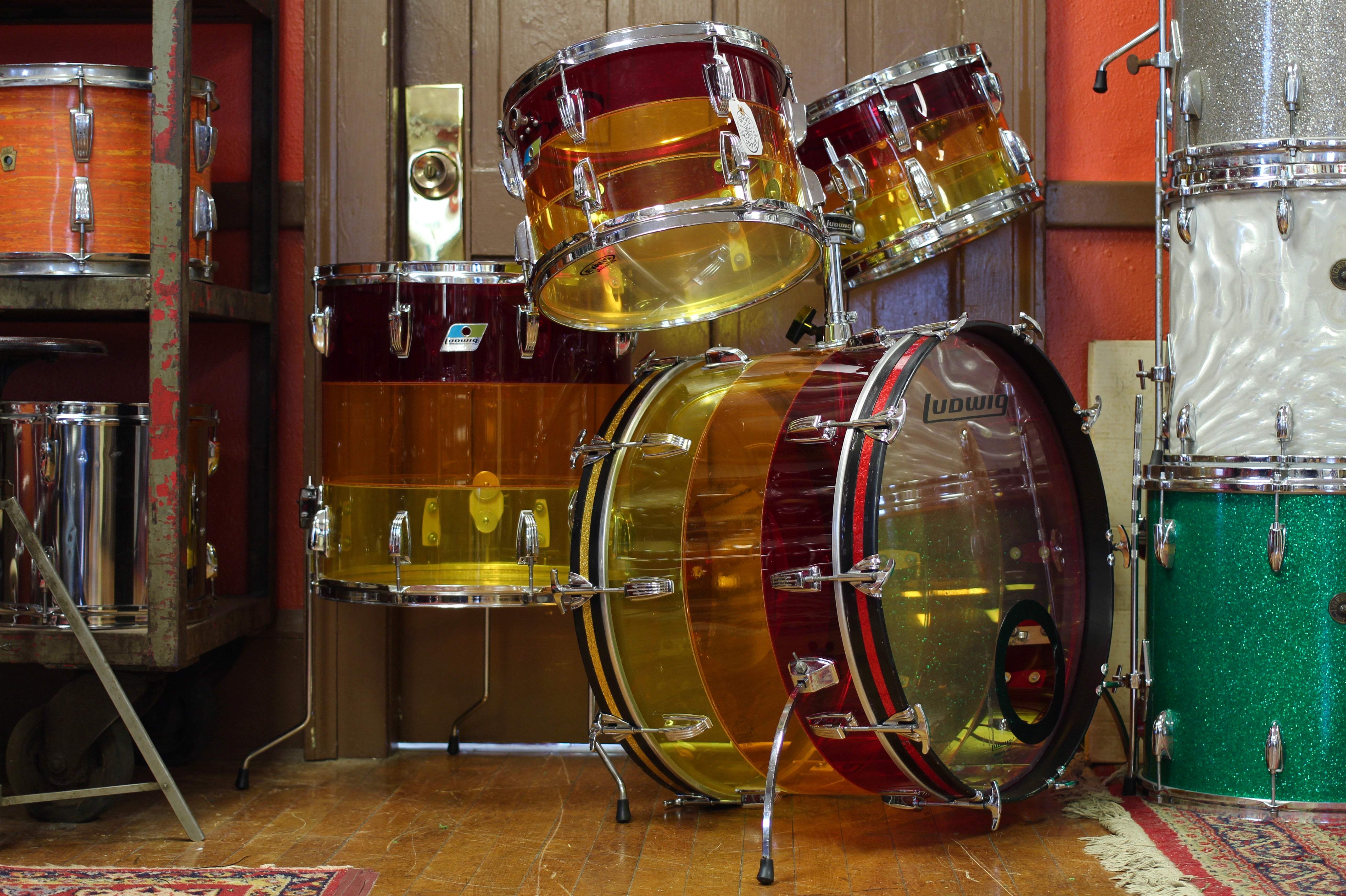 Ludwig vistalite cheap tequila sunrise