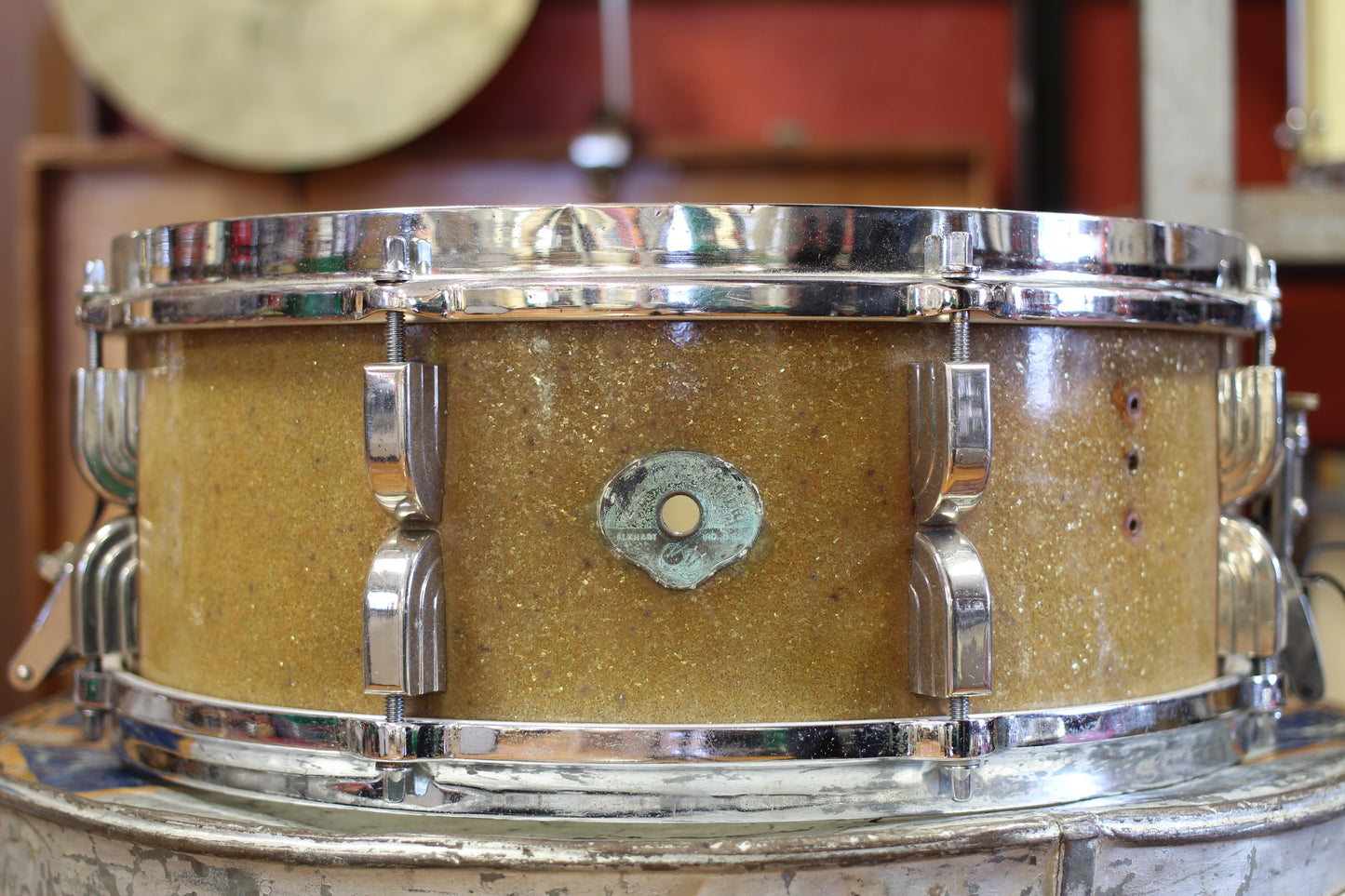 1950 Leedy Broadway 5.5"x14" in Sparkling Gold Pearl